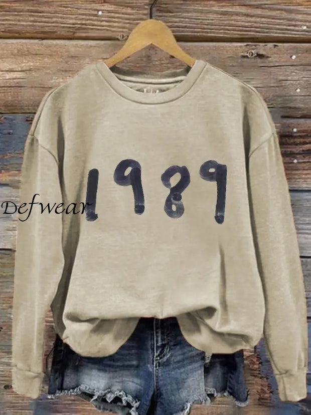 Women’s 1989 Music Printed Sweatshirt Apricot / S