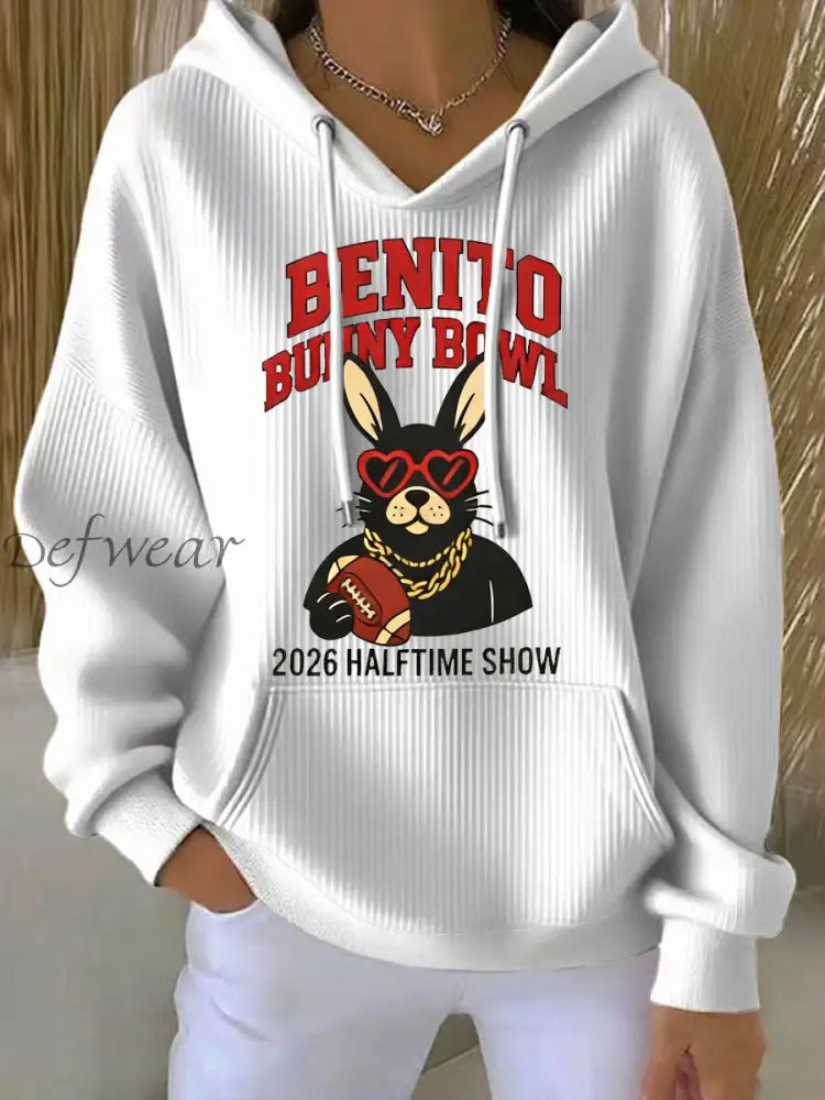 Women’s Bunny Bowl Halftime Show Hoodie White / S