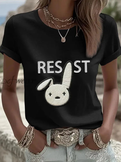 Women’s Bunny Resist T-shirt Black