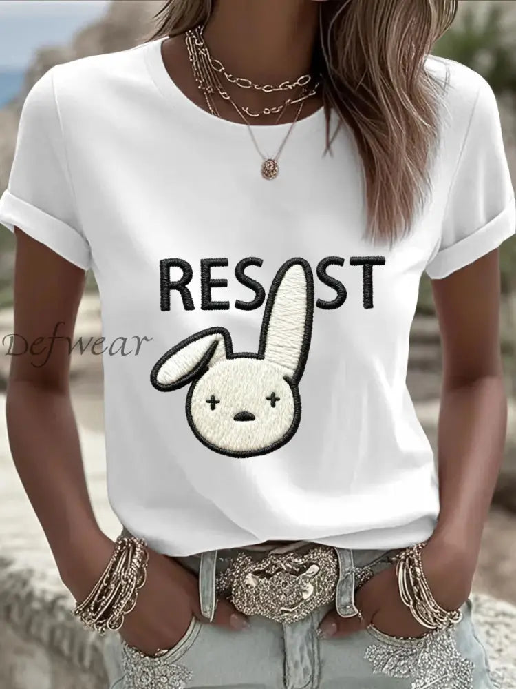Women’s Bunny Resist T-shirt White