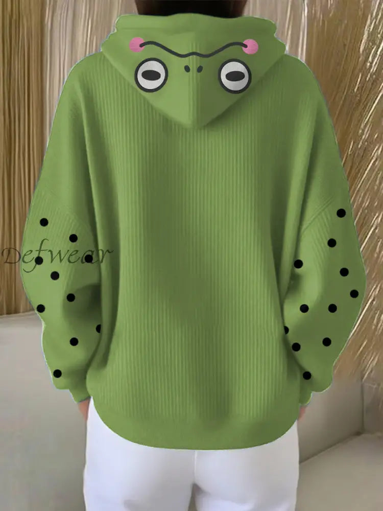 Women’s Cute Portland Frog Printed Hoodie