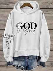 Women’s Faith Printed Hooded Sweatshirt White / S