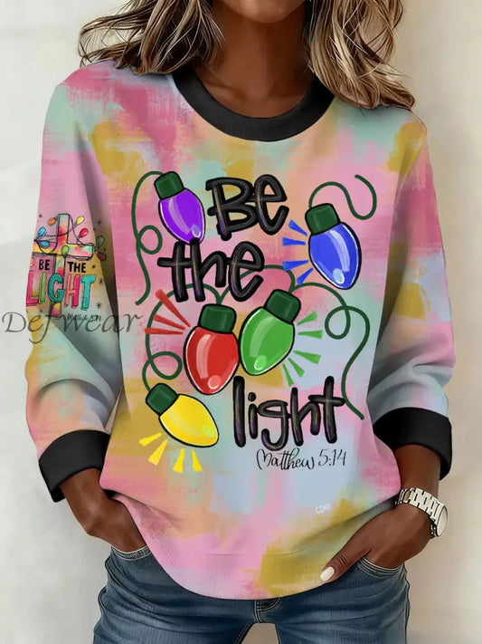 Women’s Funny Christmas Printed Sweatshirt As picture / S