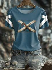 Women’s Girl’s Power Scotland Printed T shirt Blue / S