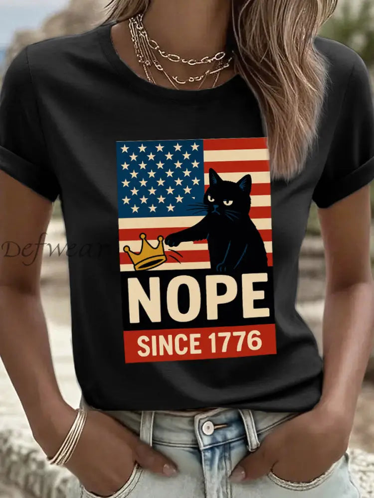 Women’s No Kings Art Print T-Shirt Black / S