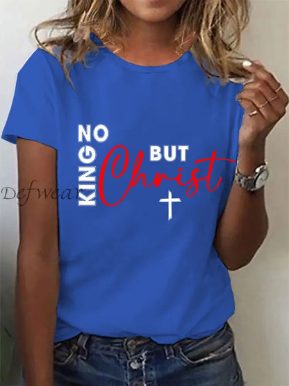 Women’s No Kings T-shirt Blue / S