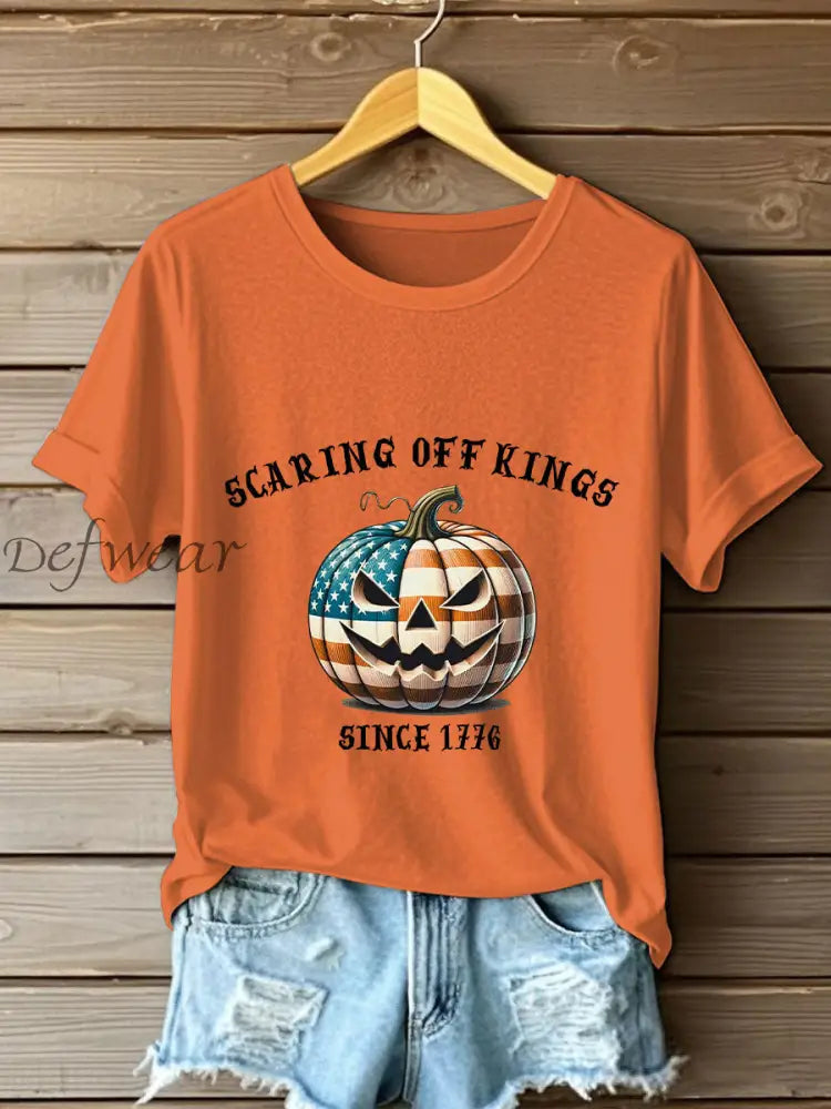 Women’s No Kings T-shirt Orange / S