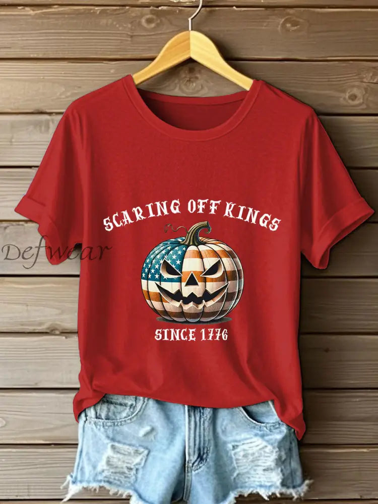 Women’s No Kings T-shirt Red / S