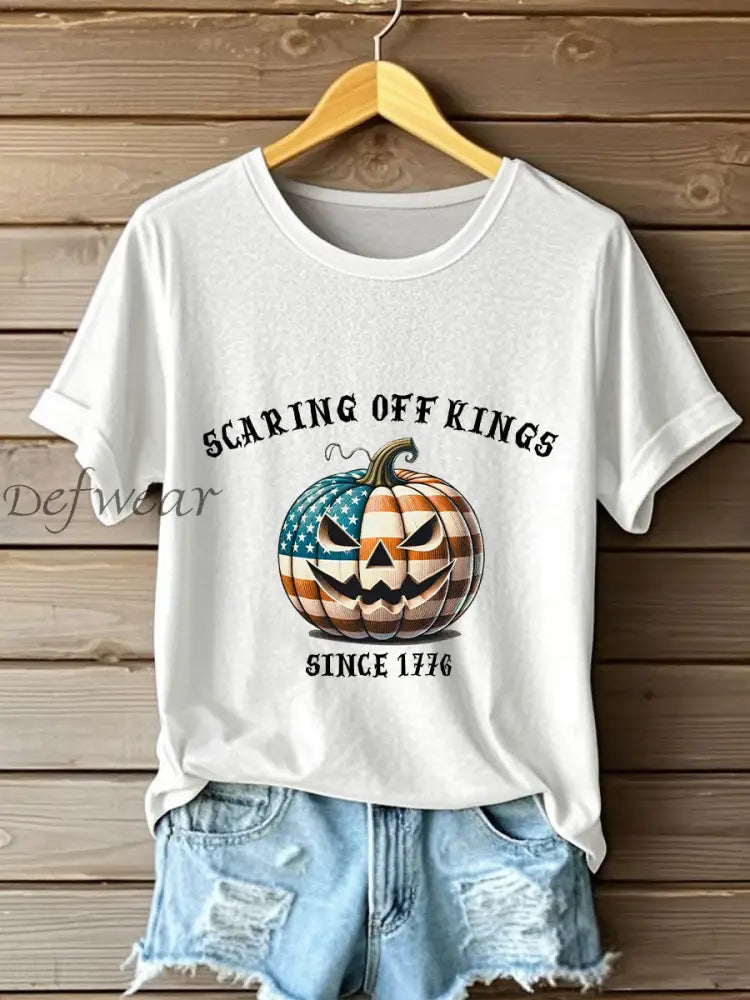 Women’s No Kings T-shirt White / S