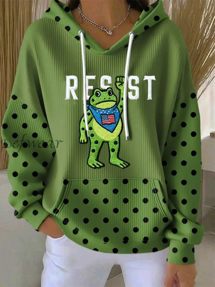 Women’s Portland Frog Resist Hoodie Green / S