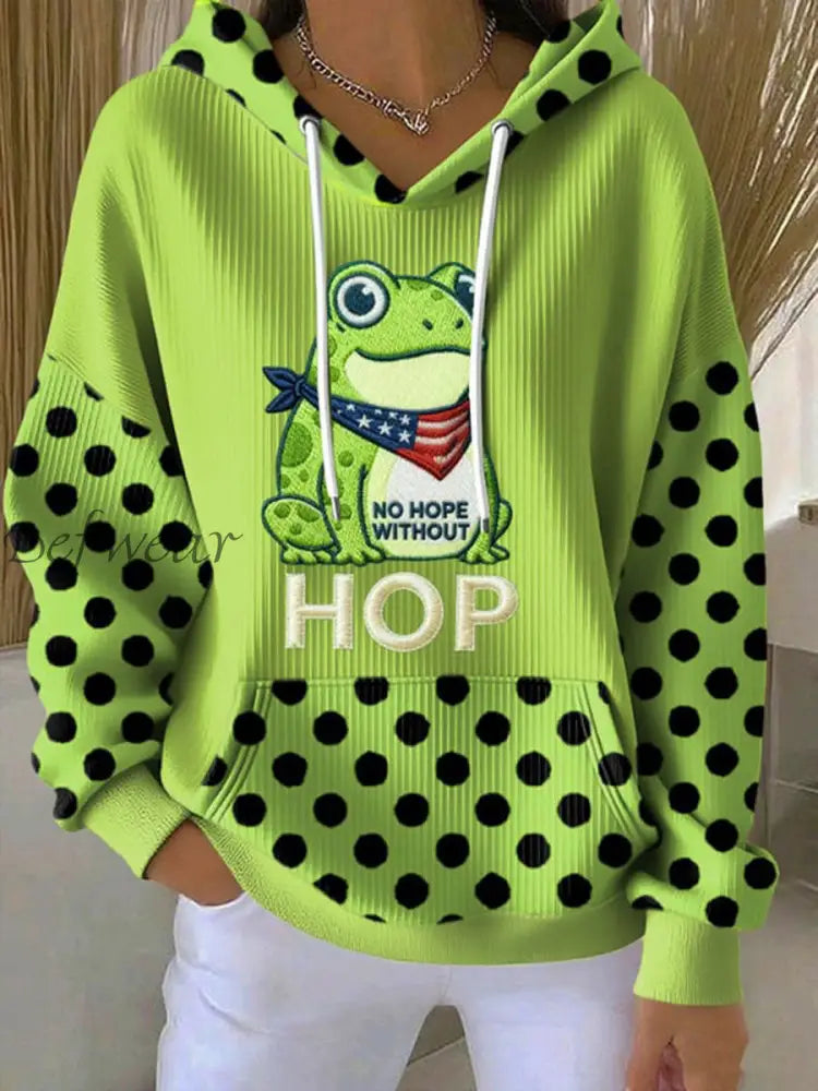 Women’s Portland Frog Resist Hoodie Light Green / S