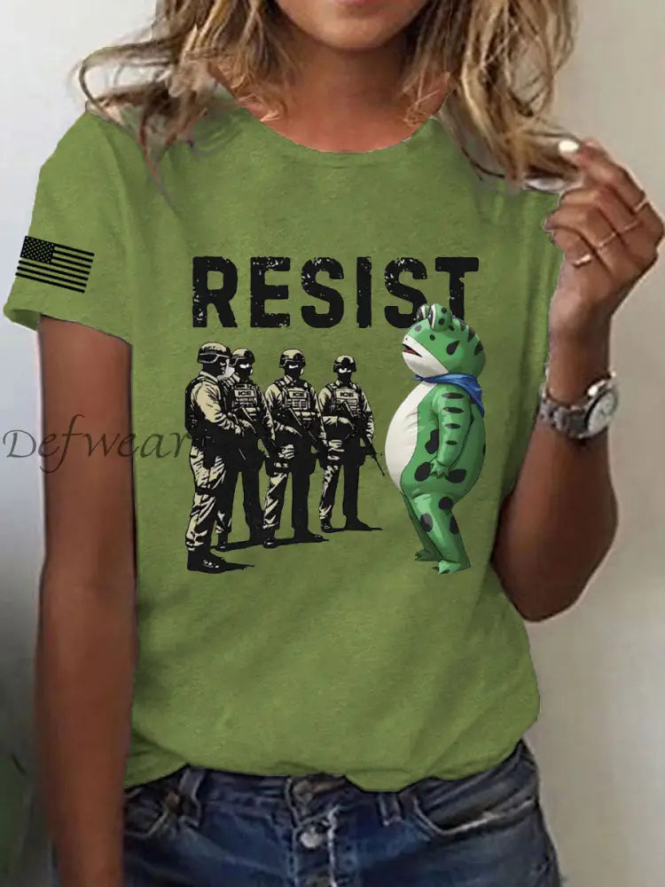 Women’s Portland Frog Resist Short Sleeve T-Shirt Green / S