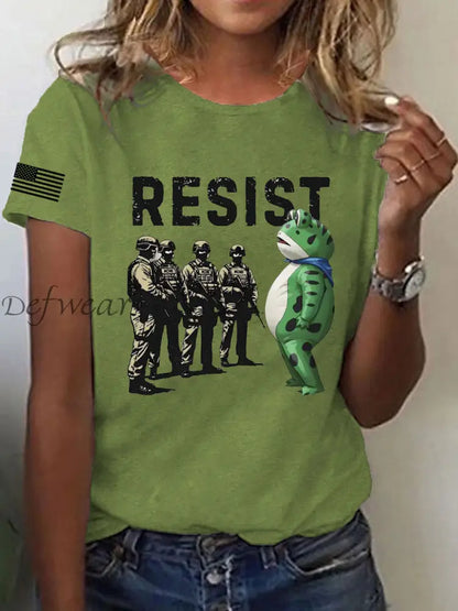 Women’s Portland Frog Resist Short Sleeve T-Shirt Green / S