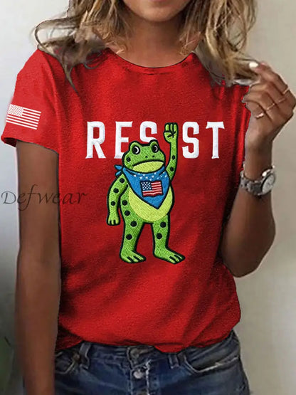 Women’s Portland Frog Resist Short Sleeve T-Shirt Red / S