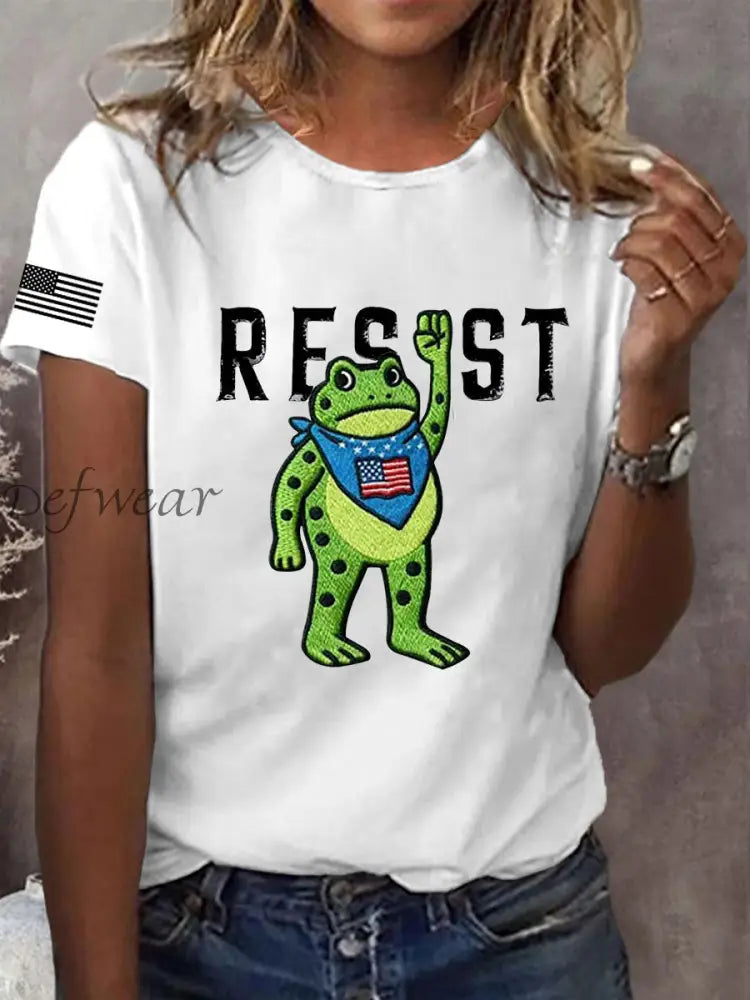 Women’s Portland Frog Resist Short Sleeve T-Shirt White / S