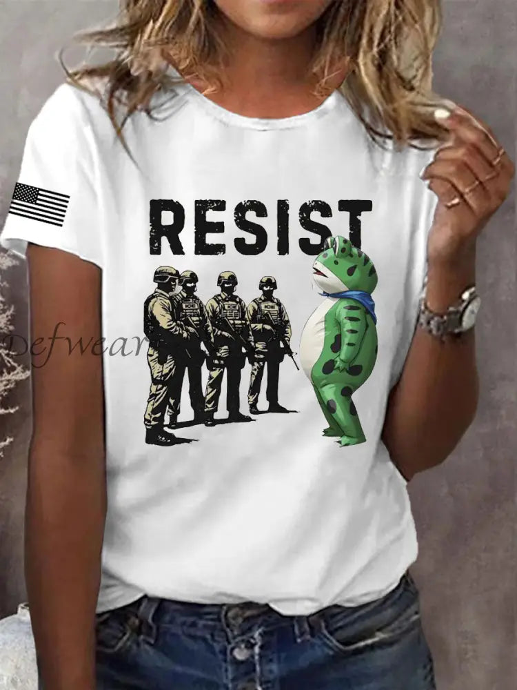 Women’s Portland Frog Resist Short Sleeve T-Shirt White / S