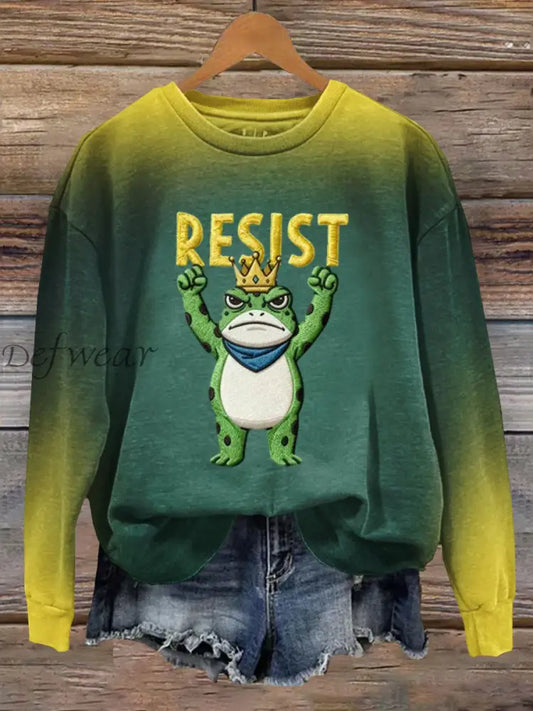 Women’s Portland Frog Resist Sweatshirt Dark Green / S