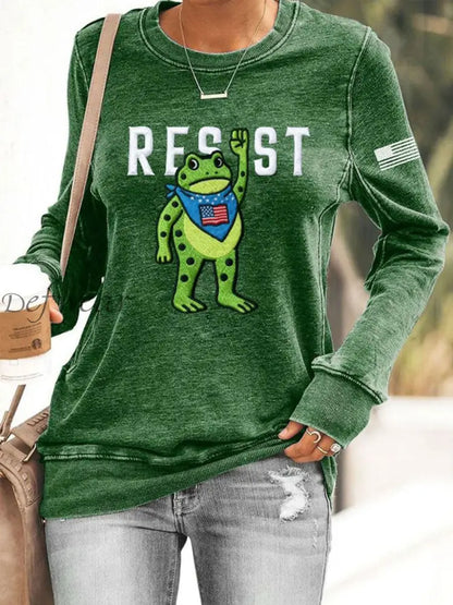 Women’s Portland Frog Sweatshirt Green / S