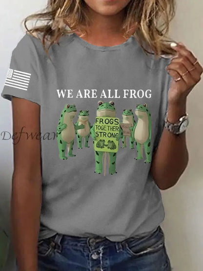 Women’s Resist Frog Short Sleeve T-Shirt Light Gray / S