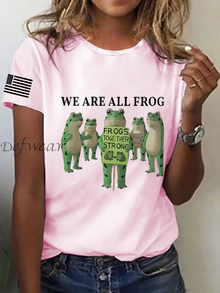 Women’s Resist Frog Short Sleeve T-Shirt Light Pink / S
