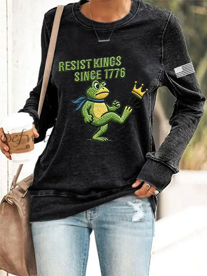 Women’s Resist Kings Since 1776 Portland Frog Sweatshirt Black / S