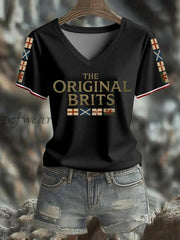 Women’s The Original Brits Printed T shirt Black / S