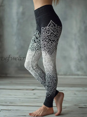 Women’s Viking leggings Black And White / S