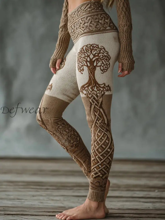 Women’s Viking leggings Light Brown / S